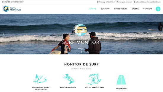 Wykonanie strony intenetowej oraz zaprojektowanie logotypu Surf Monitor